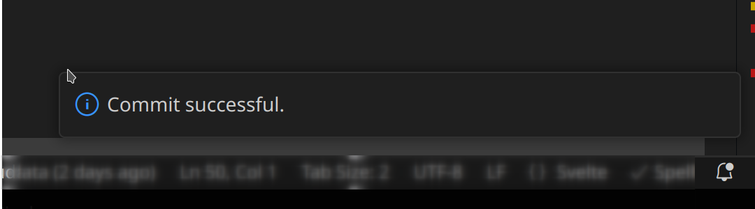 Commit success